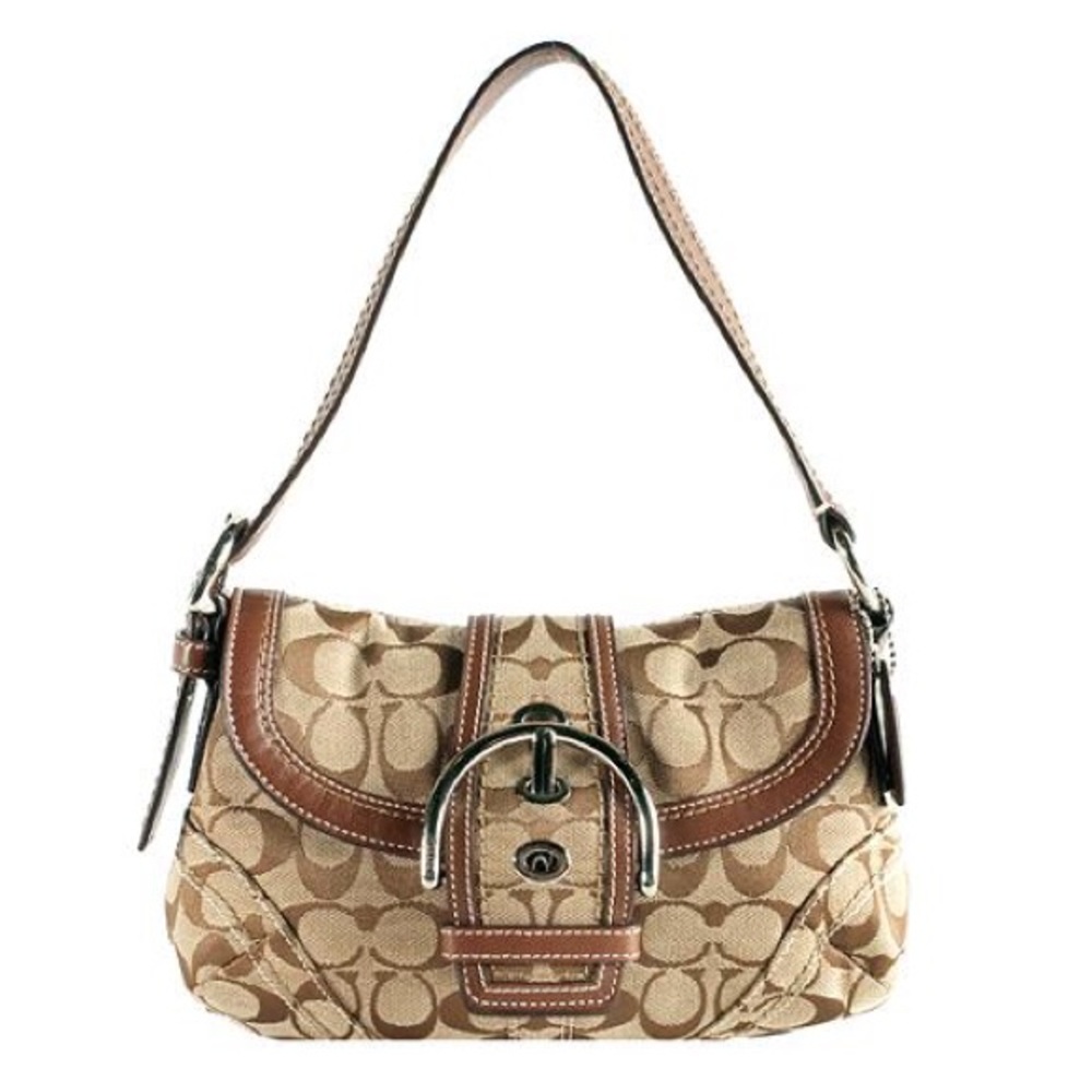SOLD | Coach Soho Signature Flap Shoulder Handbag